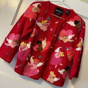 Michael Simon Red Cupid Sweater